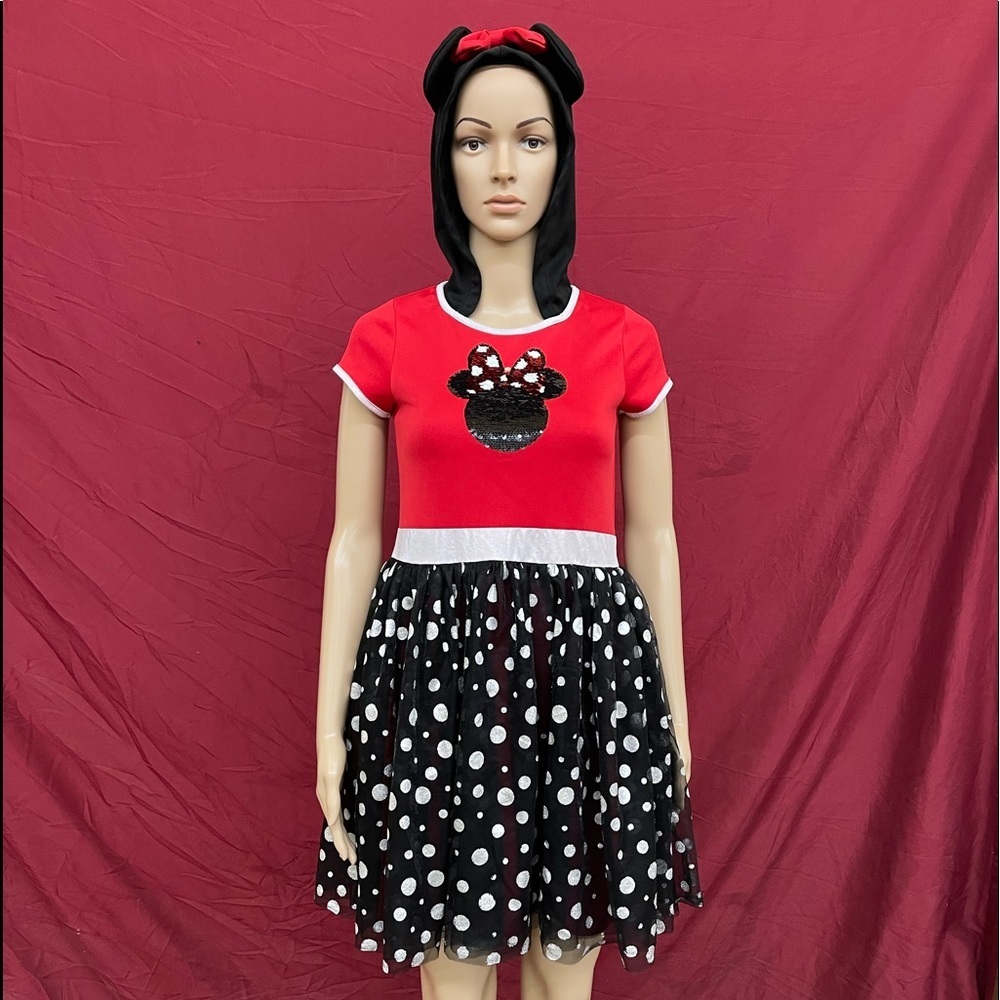 Disney Jerry Leigh Hooded Minnie Mouse Dress Size XL (14/16) women’s size small